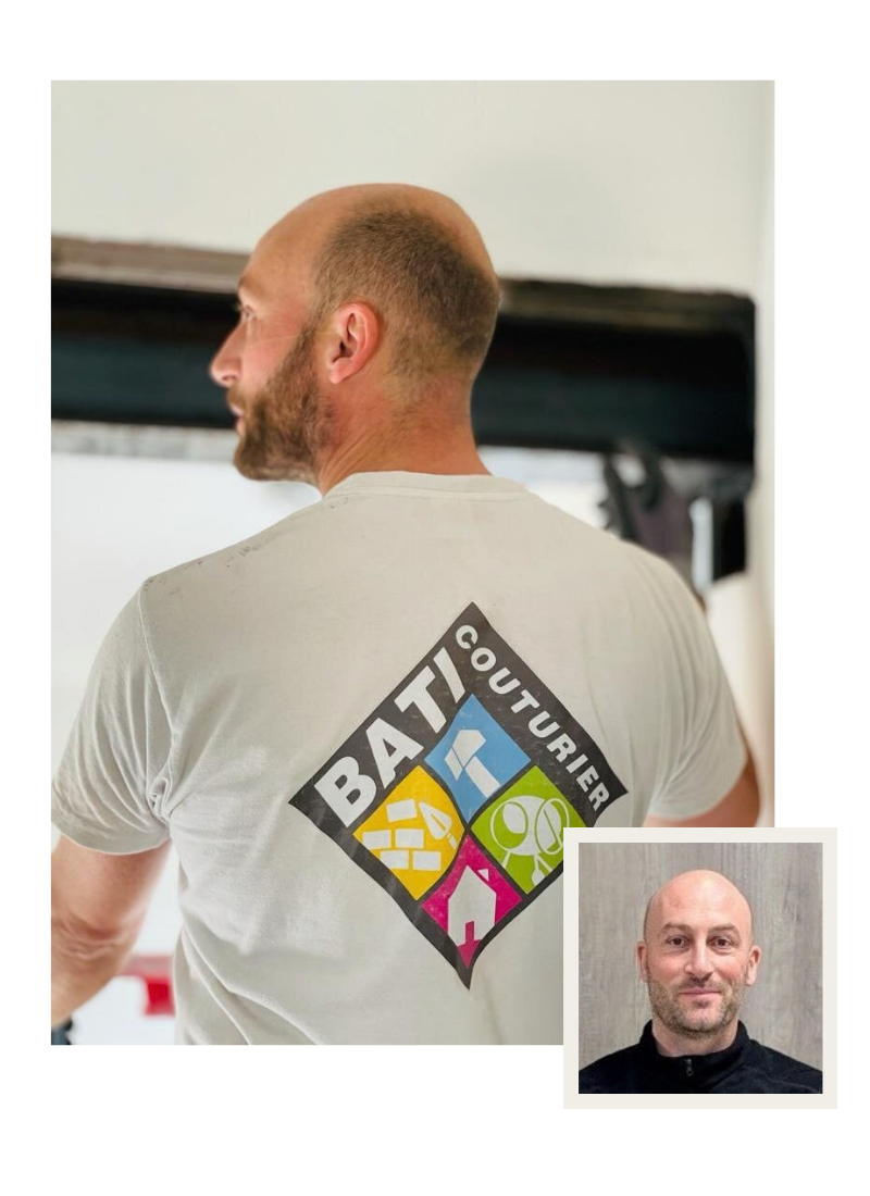 Marc Couturier, artisan du bâtiment et fondateur de Bati Couturier